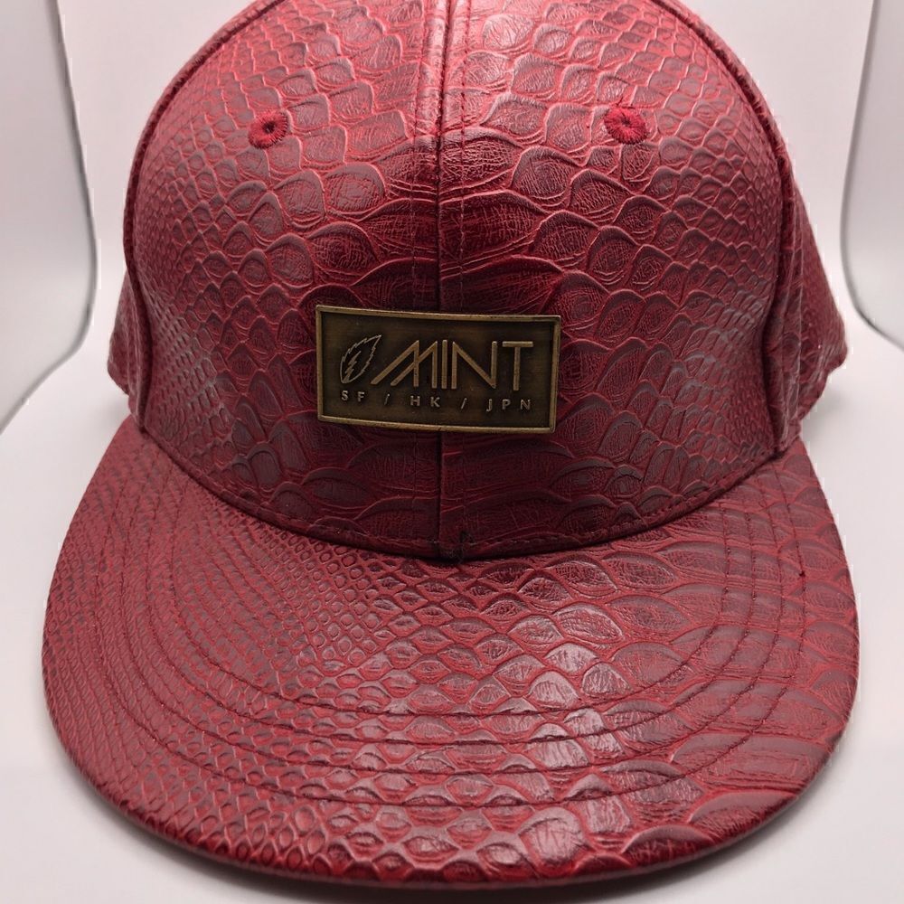 MINT Croc Printed Leather Hat